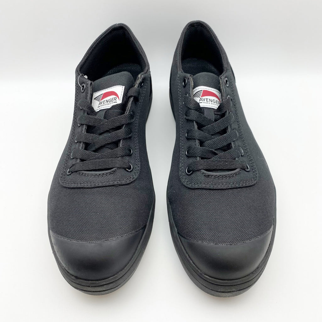 Avenger Mens Blade Low Work Shoes 9 WIDE Black Comp Toe A123 SR EH NIB