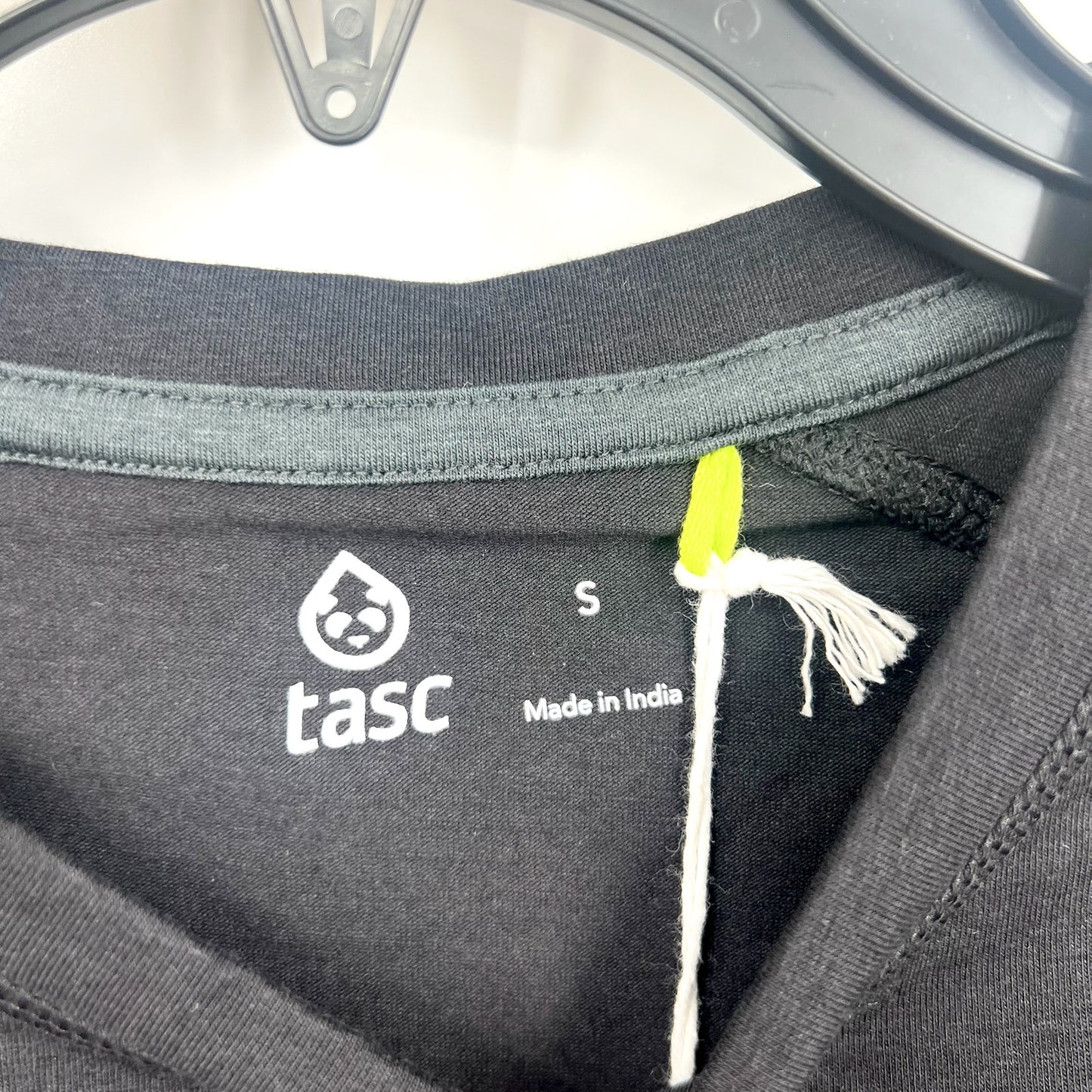 TASC Mens Carrollton Fitness T-Shirt Small Black Short Sleeve Organic Cotton NWT