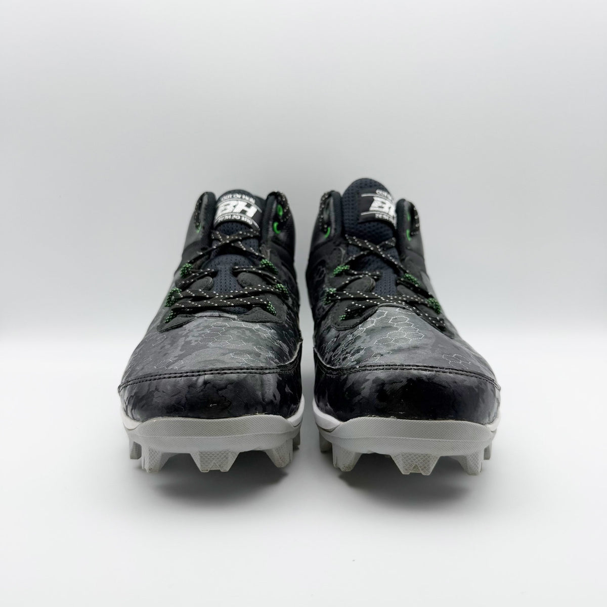 Under Armour Mens Bryce Harper 8 Mid RM Baseball Cleats Size 13 Black Green NWOB