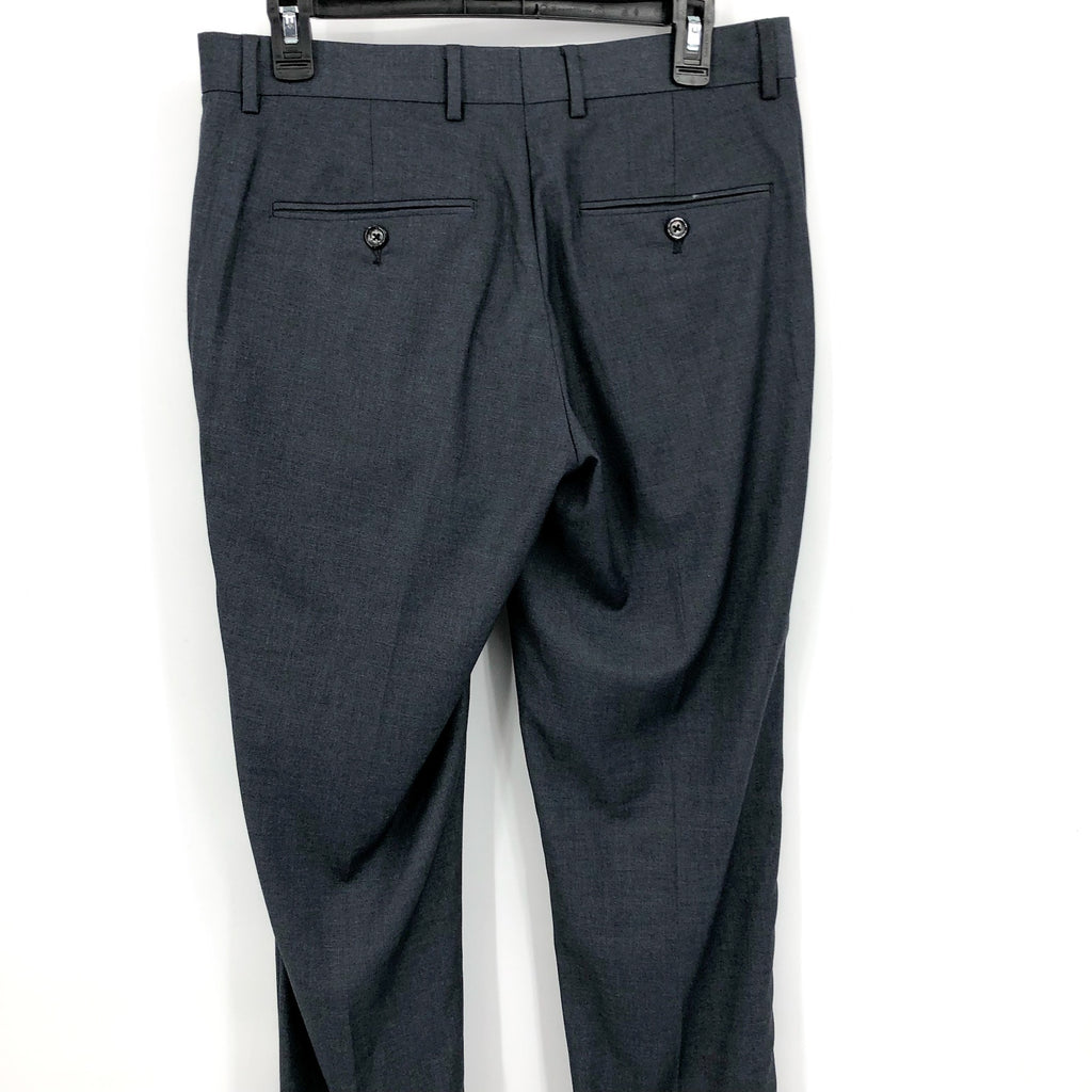 SOUL OF LONDON Men's Slim Fit Dress Pants Size 31R Gray Flat Front NWOT