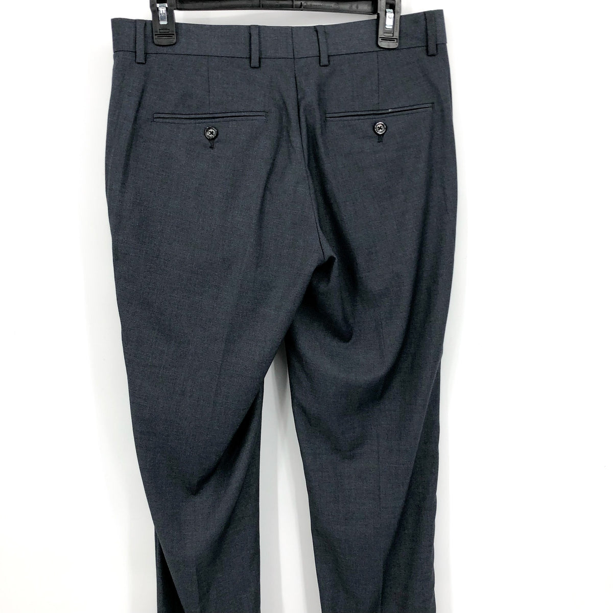 SOUL OF LONDON Men's Slim Fit Dress Pants Size 31R Gray Flat Front NWOT