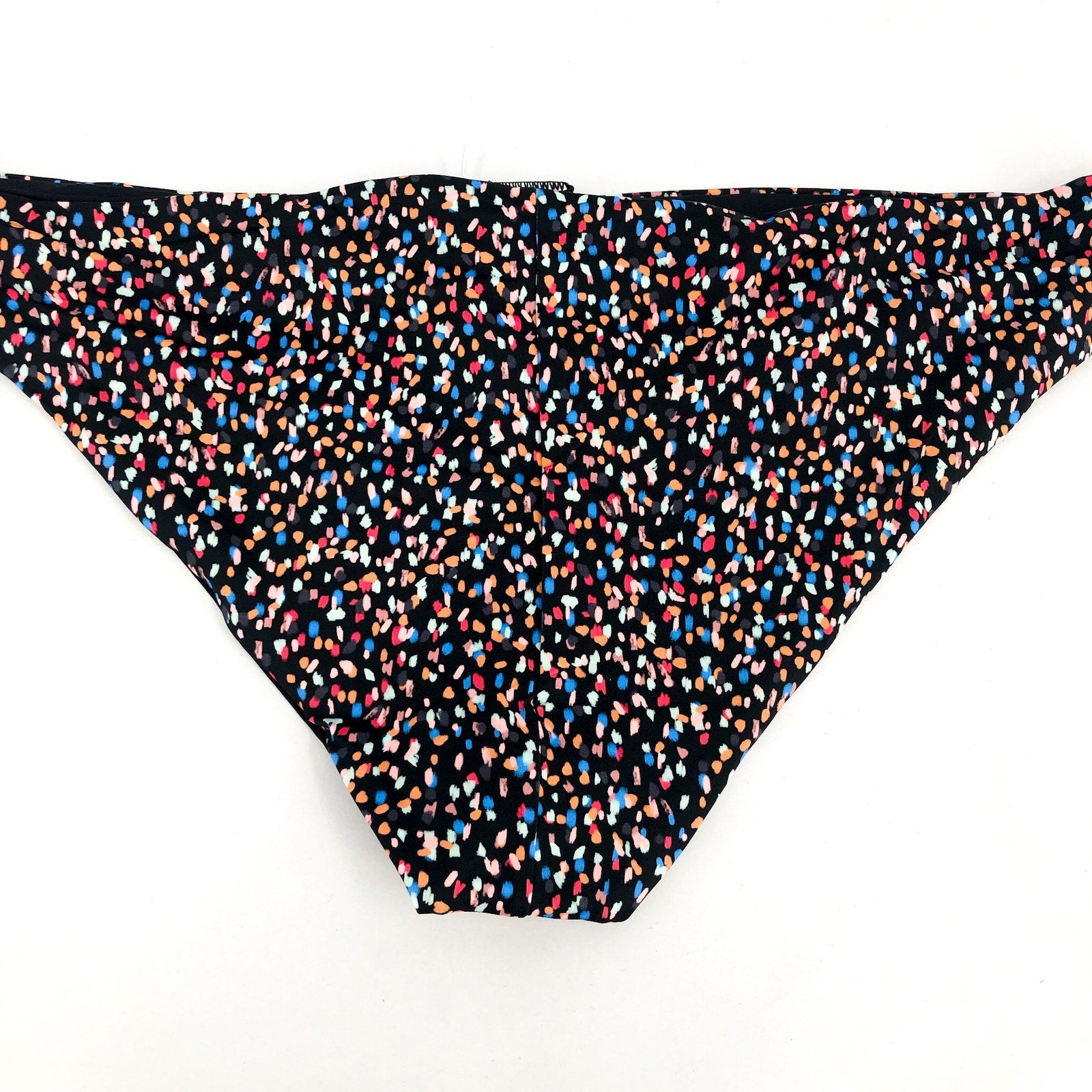 PRANA Women's Gemma Reversible Bikini Bottom Large Black Alotta Dot NWT