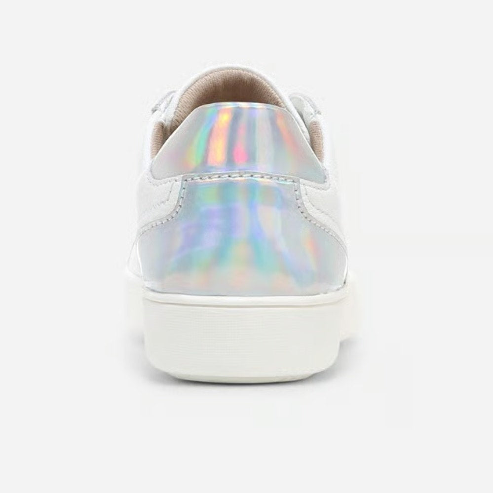 Naturalizer Women's Morrison Casual Sneakers Size 9 M White Silver Leather NIB