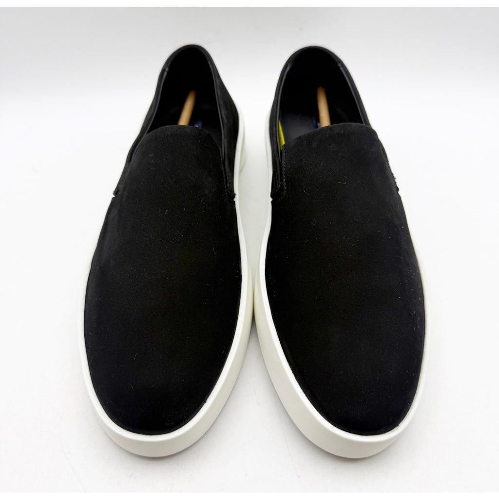 Wolf & Shepherd Cruise Slip On Shoes Mens 7.5 Womens 9 Black Leather Suede NWOB