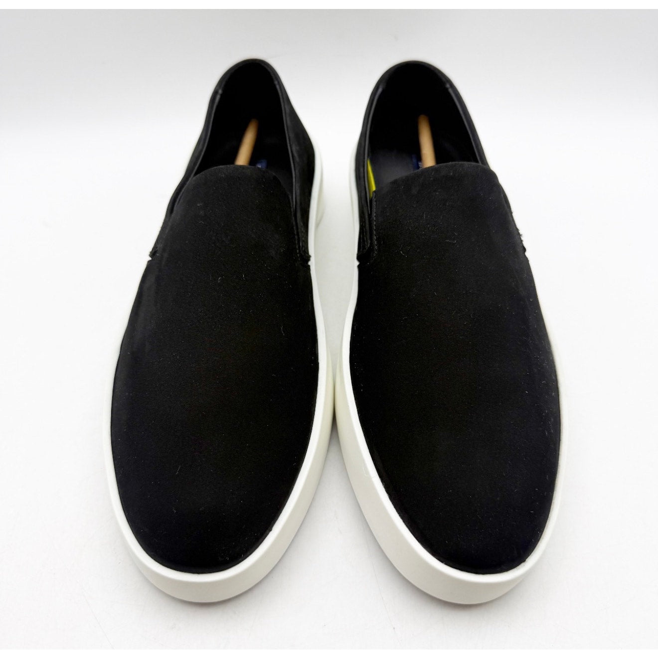 Wolf & Shepherd Cruise Slip On Shoes Mens 7.5 Womens 9 Black Leather Suede NWOB