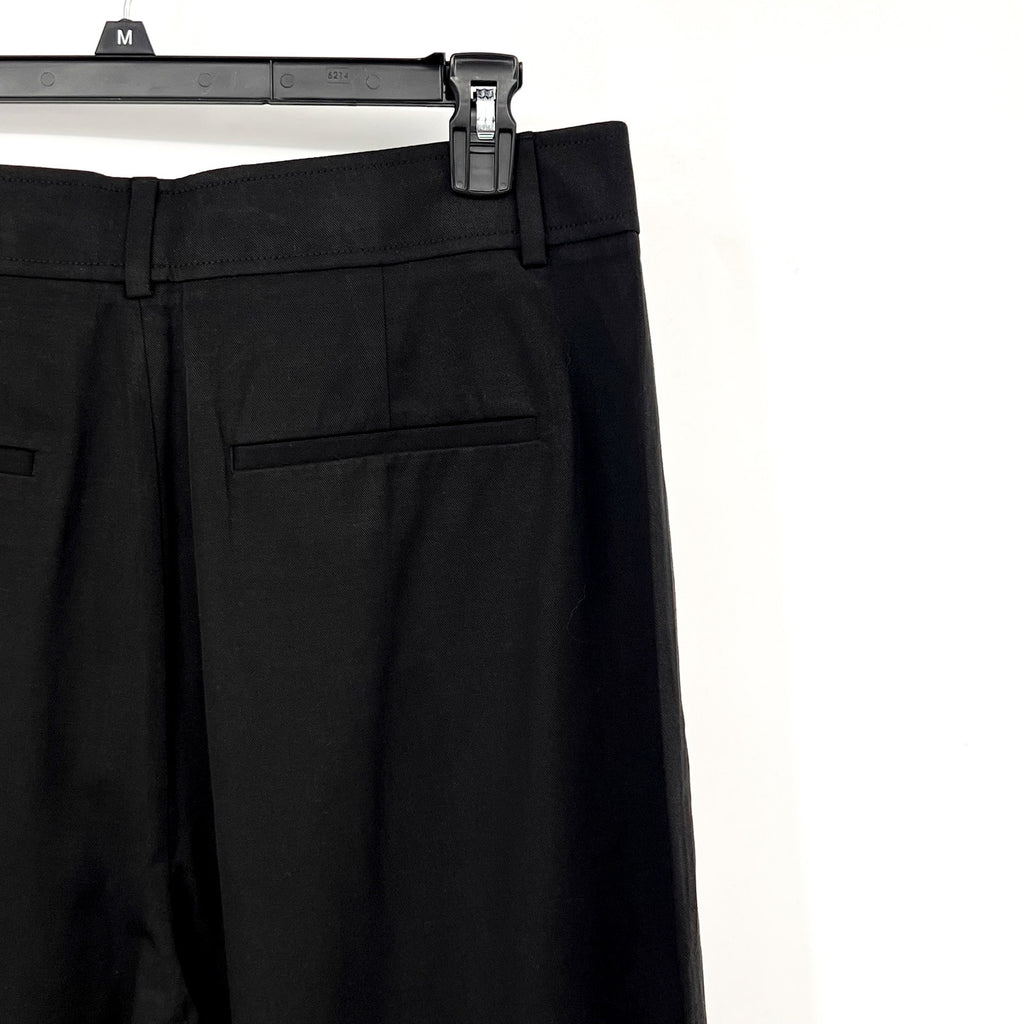 Everlane Womens The Way-High Drape Pant Size 12 30" Inseam Pleated Black NWT