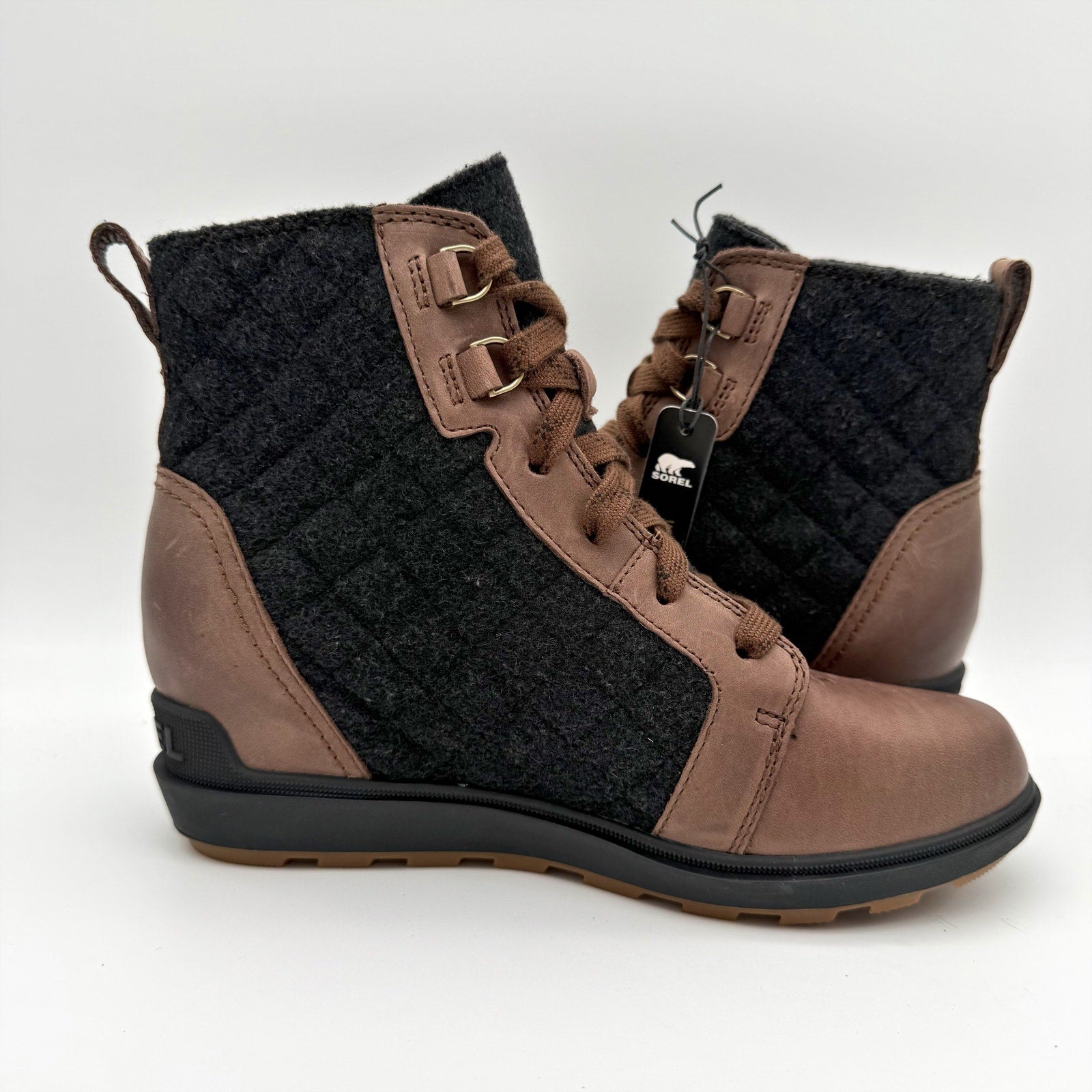 Sorel Womens Evie ll NW Ankle Bootie US 7.5 EU 38.5 Tan Suede Waterproof NIB