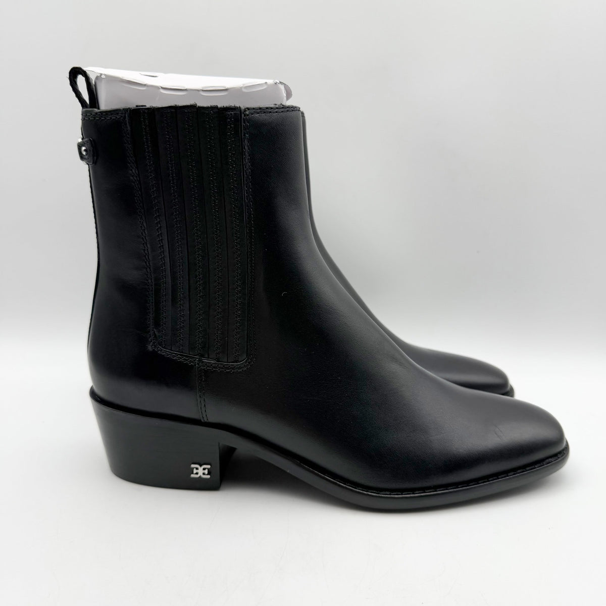 Sam Edelman Womens Bronson Ankle Boots Size 7.5 M EU 38 Black Leather NIB