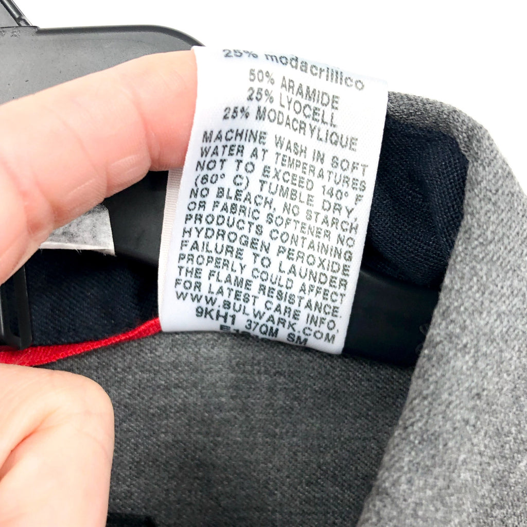 BULWARK Women's iQ Series Comfort Woven FR Shirt XL Dark Grey Long Sleeve NWT
