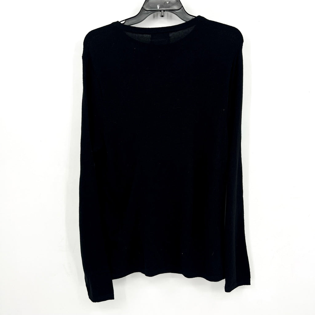 ACTIVE CASHMERE Crewneck Sweater Sweatshirt Small Black Cashmere Scottish NWT