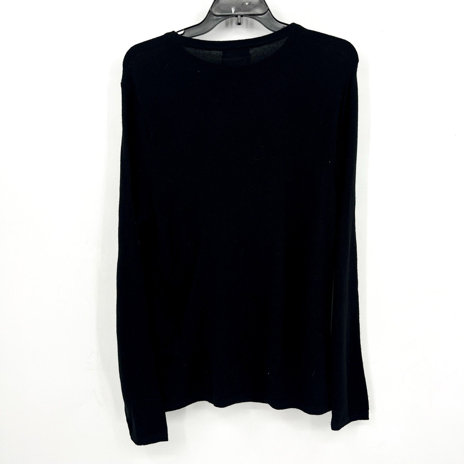 ACTIVE CASHMERE Crewneck Sweater Sweatshirt Small Black Cashmere Scottish NWT