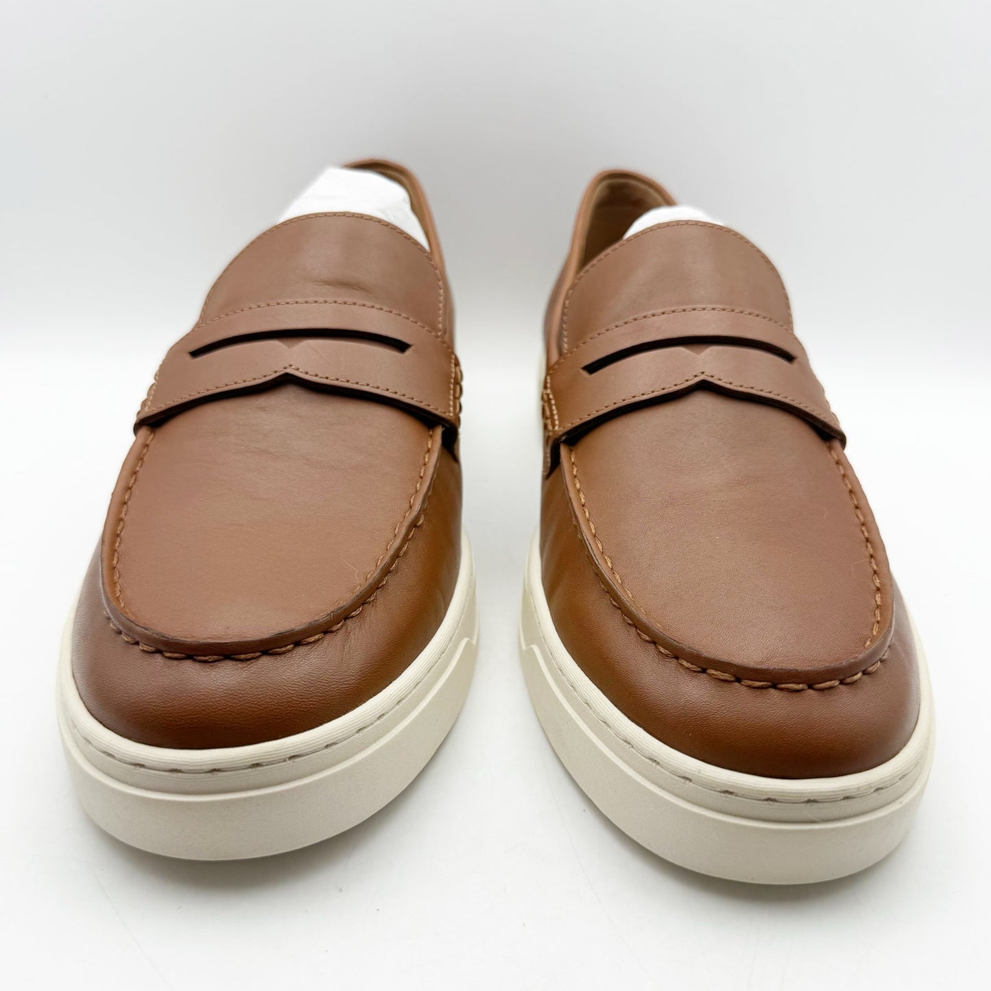 Vionic Mens Thompson Loafers US 13 M EU 46 Tan Leather Slip On NIB