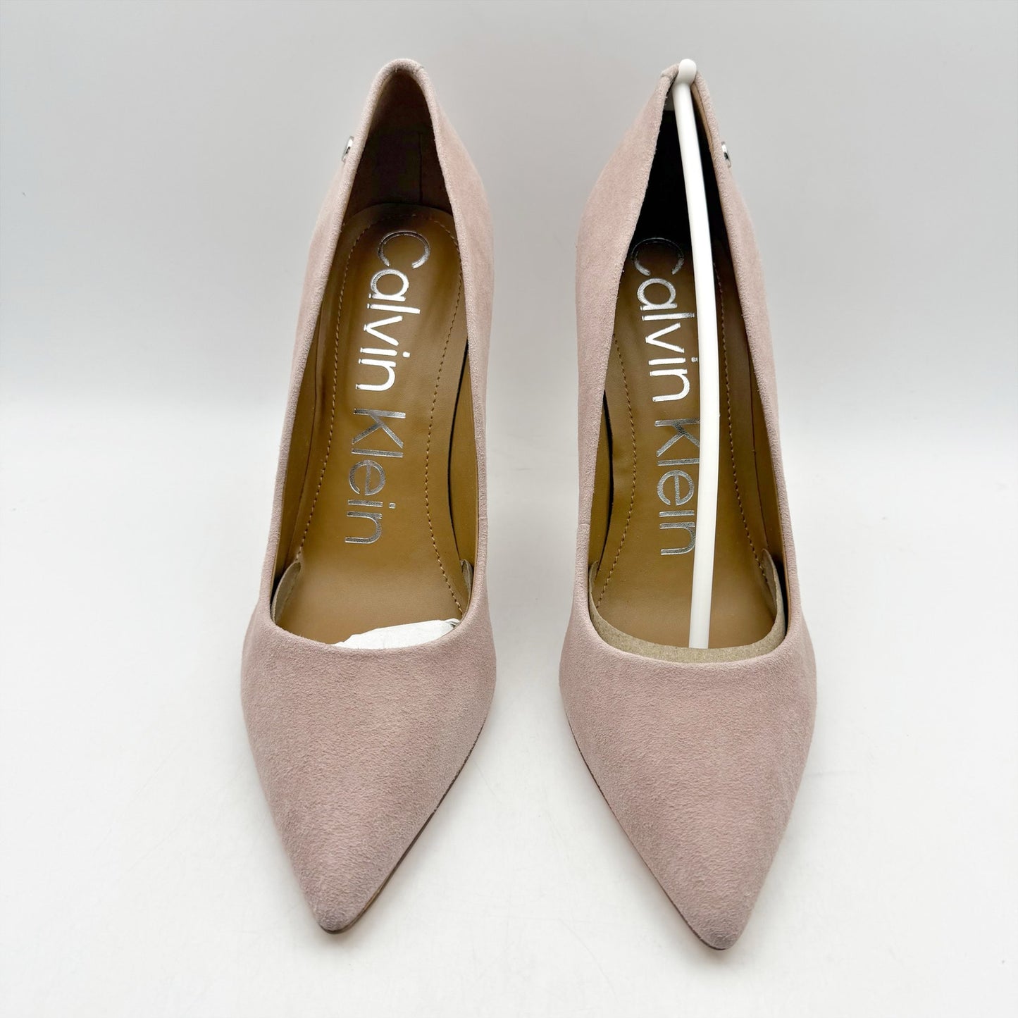 Calvin Klein Womens Brady High Heels Size 8.5 Pink Suede Pumps NIB