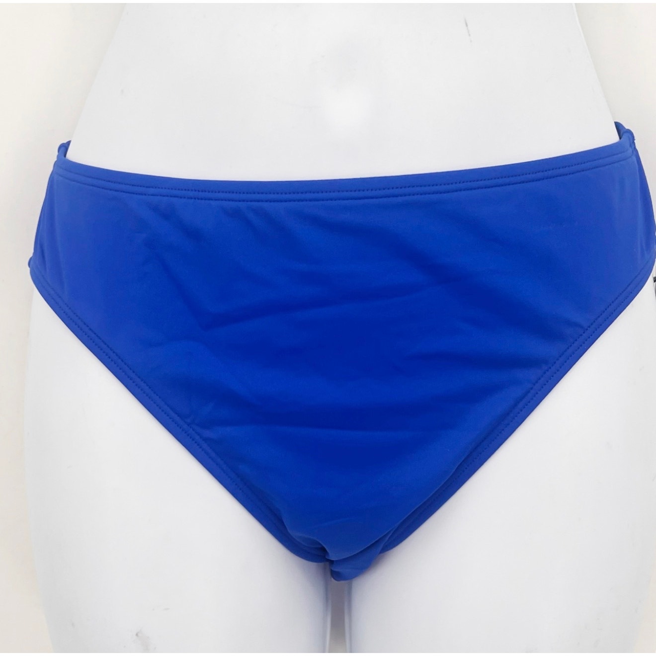 LAUREN RALPH LAUREN Women's Hipster Bikini Bottoms Size 12 Blue Beach Club NWT