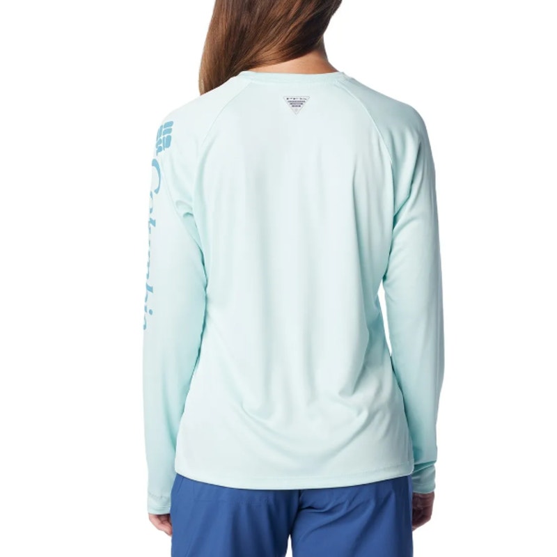 COLUMBIA PFG Tidal Tee II Shirt XXL Blue Turquoise Icy Morning Long Sleeve NWT
