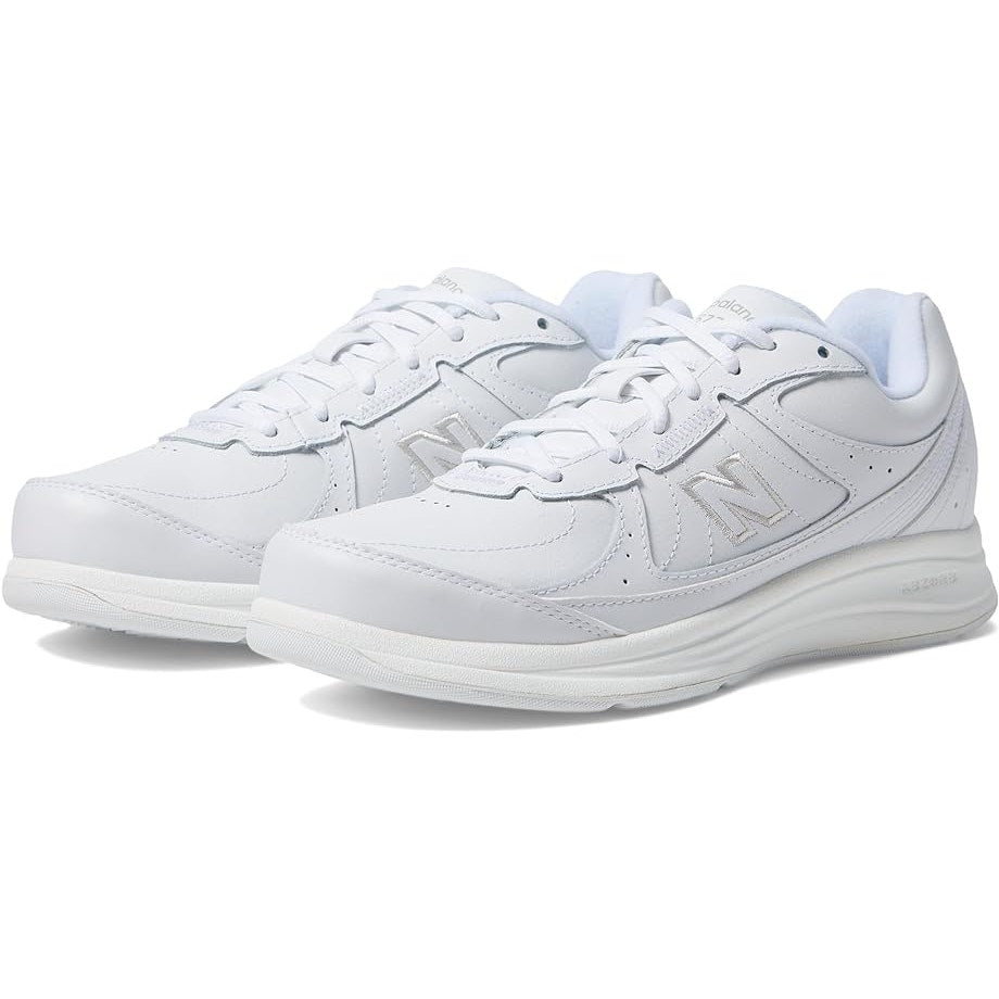 New Balance Womens 577 Walking Sneakers US 7 M White Leather Athletic NWOB
