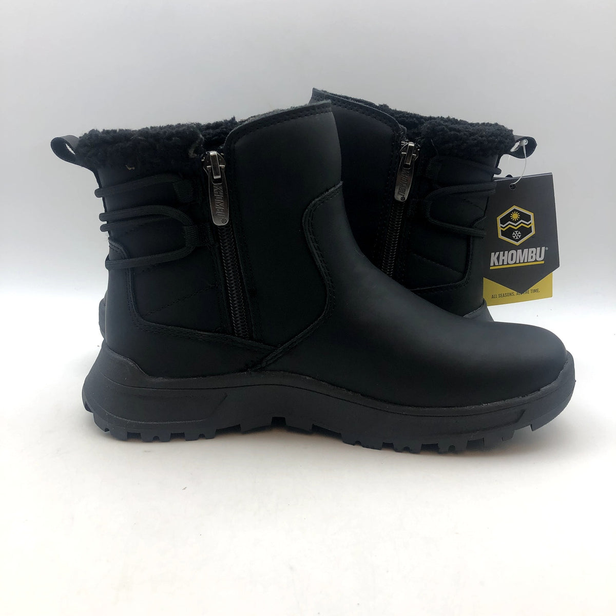 Khombu Womens Sarah Snow Boots Size 6 Black Waterproof Insulated NIB