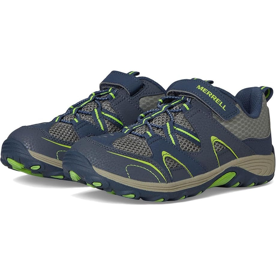 Merrell Kids Trail Chaser Jr. Sneakers US 13 M EU 31 Navy Green Athletic NIB