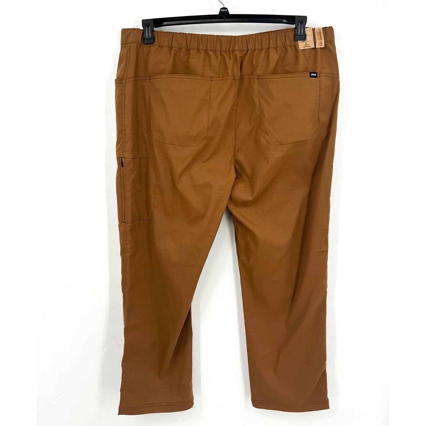 PRANA Men's Stretch Zio Top-Out Pants XXL Brown Sepia Straight Leg Hiking NWT