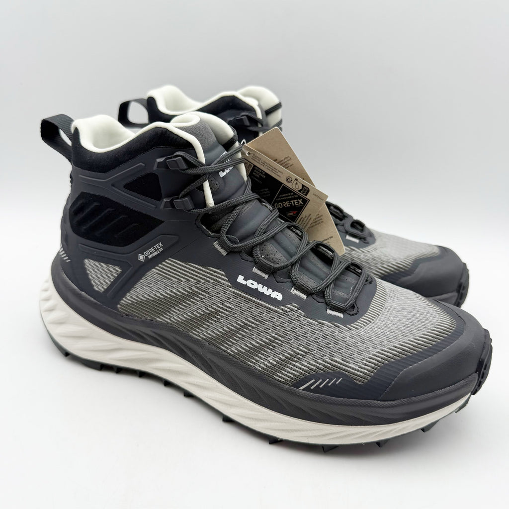 Lowa Womens Fortux GTX QC Ws Trail Running Sneaker US 7 EU 39 Black White WP NIB