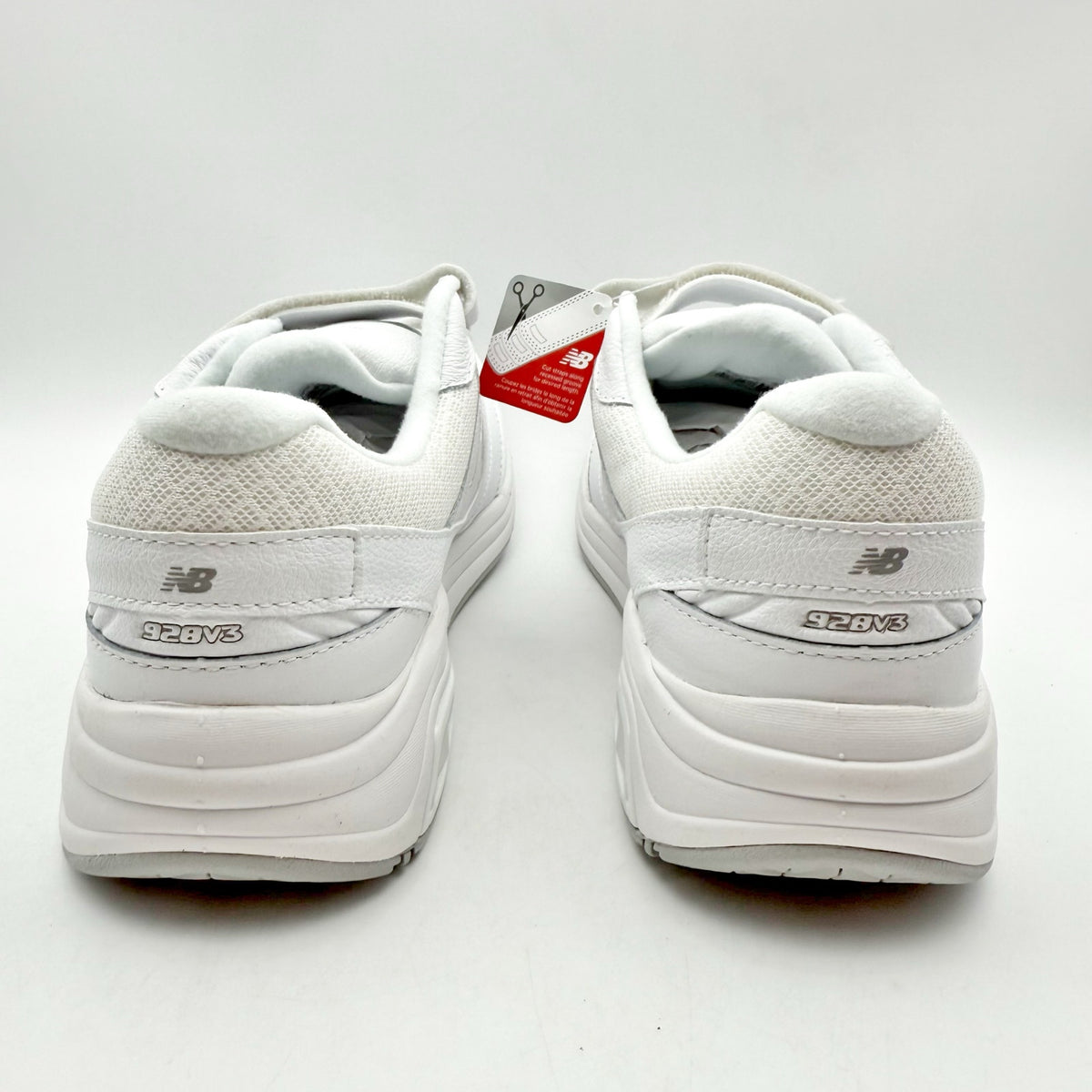 New Balanc 928v3 Walking Sneakers Womens 9.5 Mens 8 White Leather NIB