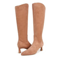 Naturalizer Womens Deesha Knee High Boot US 7 M Narrow Calf EU 37 Tan Suede NWOB