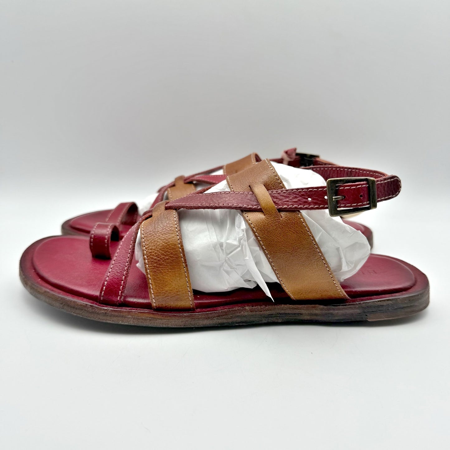 Bedstu Womens Manati II Sandal US 8 EU 38 Brown Red Leather NIB