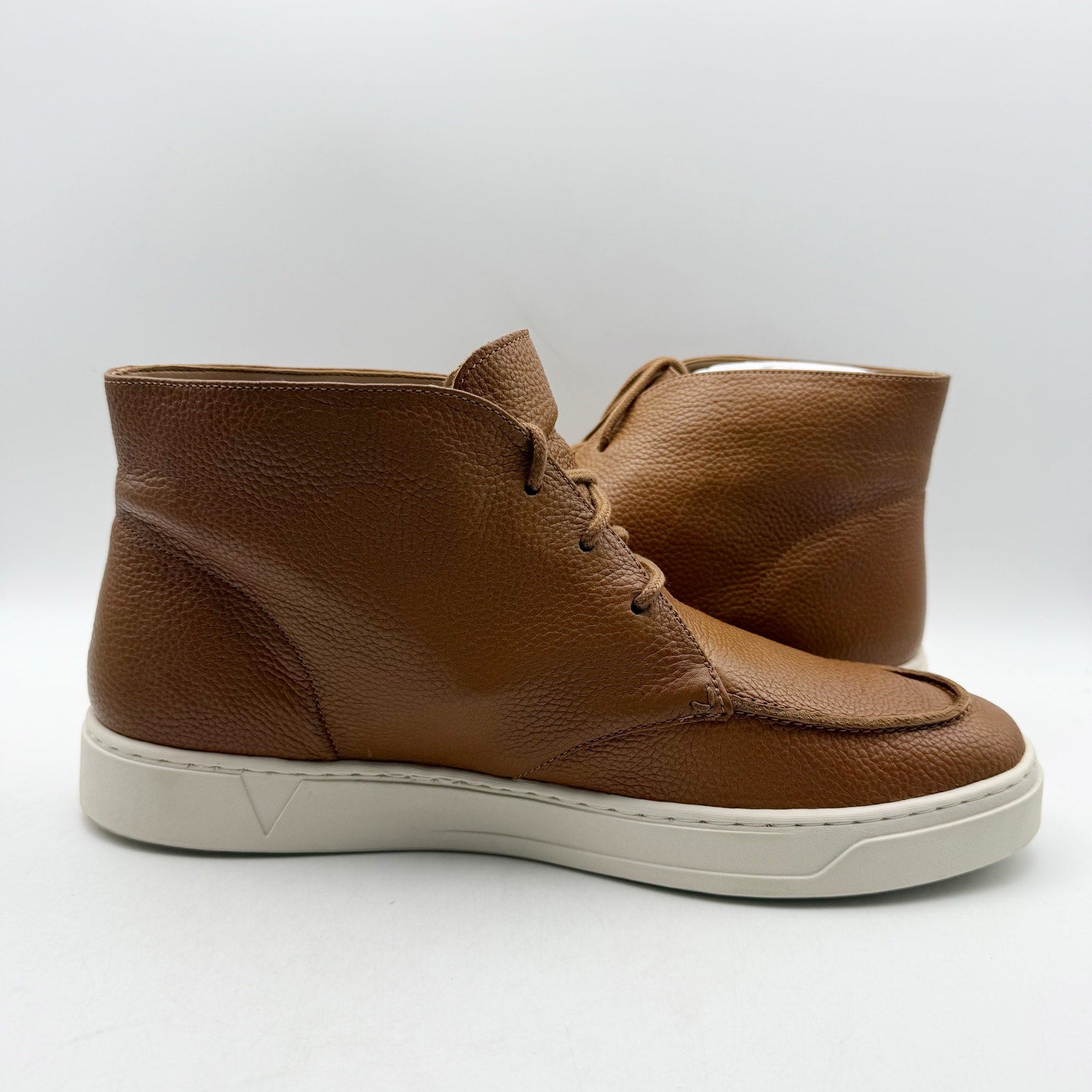 Vionic Mens Danfield Ankle Boots US 11 M EU 44 Tan Brown Leather NIB