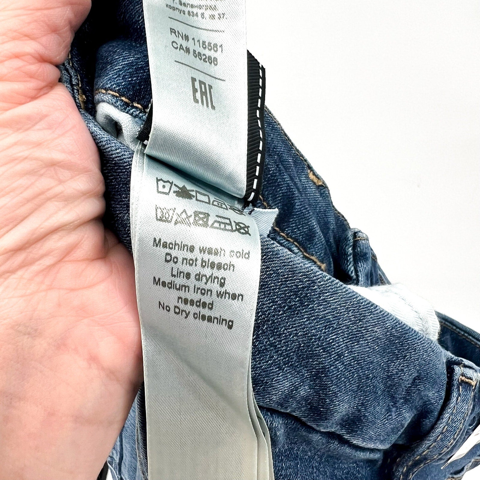 7 FOR ALL MANKIND Womens Kimmie Straight Slim Jeans Size 27 Blue Love Story NWT