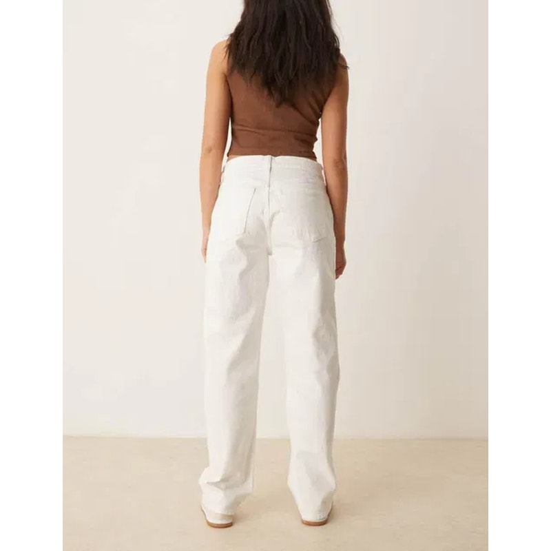 ABERCROMBIE & FITCH Womens 90s Relaxed Jeans Size 32 US 14 White Curve Love NWT