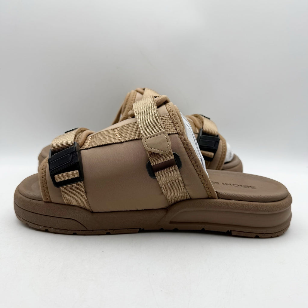 Seichi Mens Yoroi V2 Slide Sandals Size 10 EU 43 Mocha Brown NIB