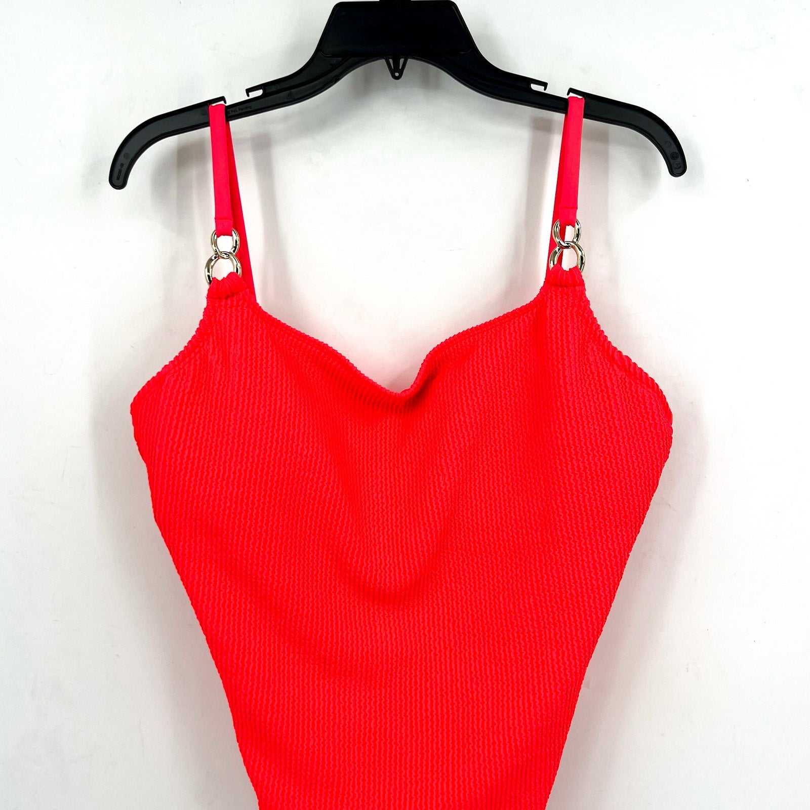 LILLY PULITZER Womens Alizee Crinkled One-Piece Swimsuit Size 10 Mizner Red NWT