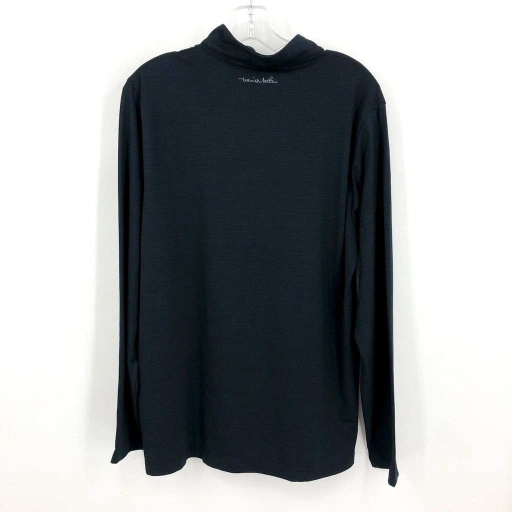 TRAVIS MATHEW Mens San Francisco Giants The Heater Quarter-Zip Medium Black NWT