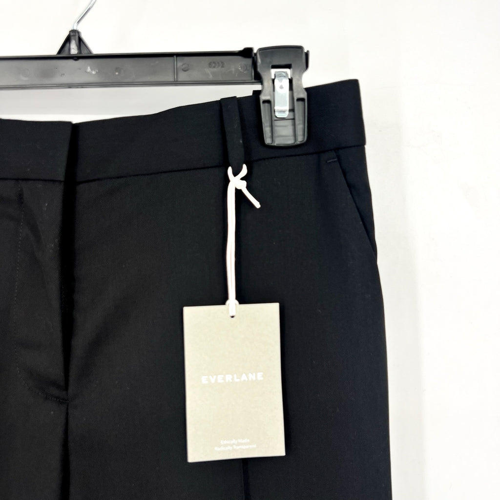 EVERLANE Women's The Italian GoWeave Crop Trouser Pants Size 2 Black NWT