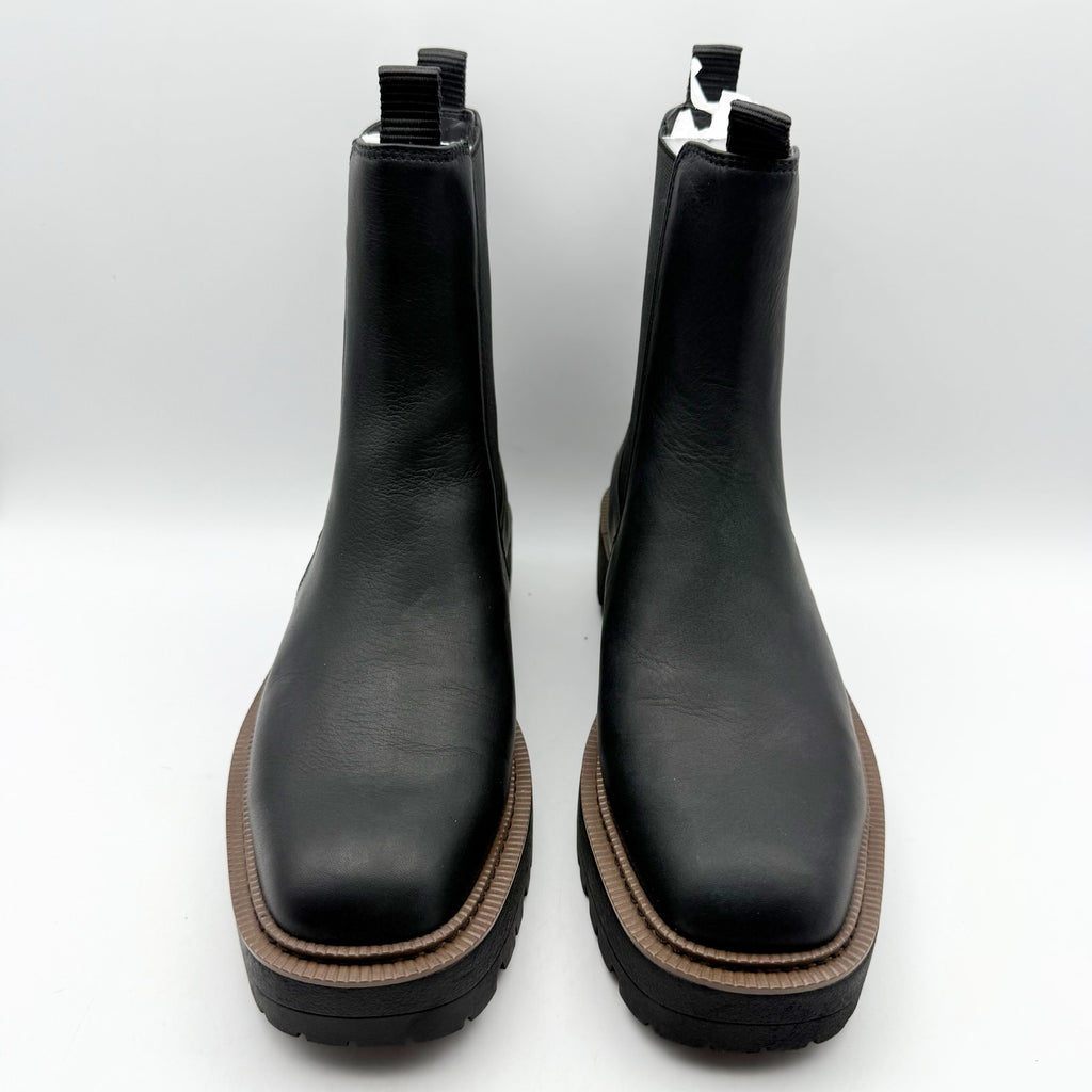 Sam Edelman Women Laguna Ankle Chelsea Boot US 7.5 Black Leather Waterproof NWOB