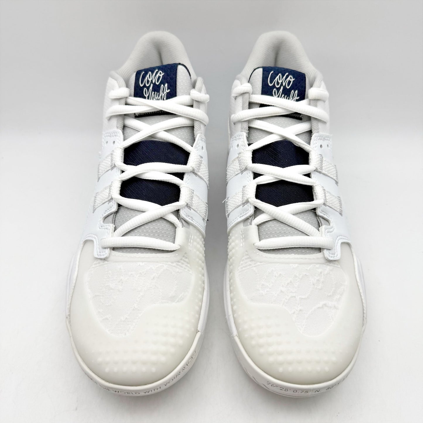 New Balance Mens Coco CG1 Tennis Hard Court Sneakers US 8 Wide White Blue NIB