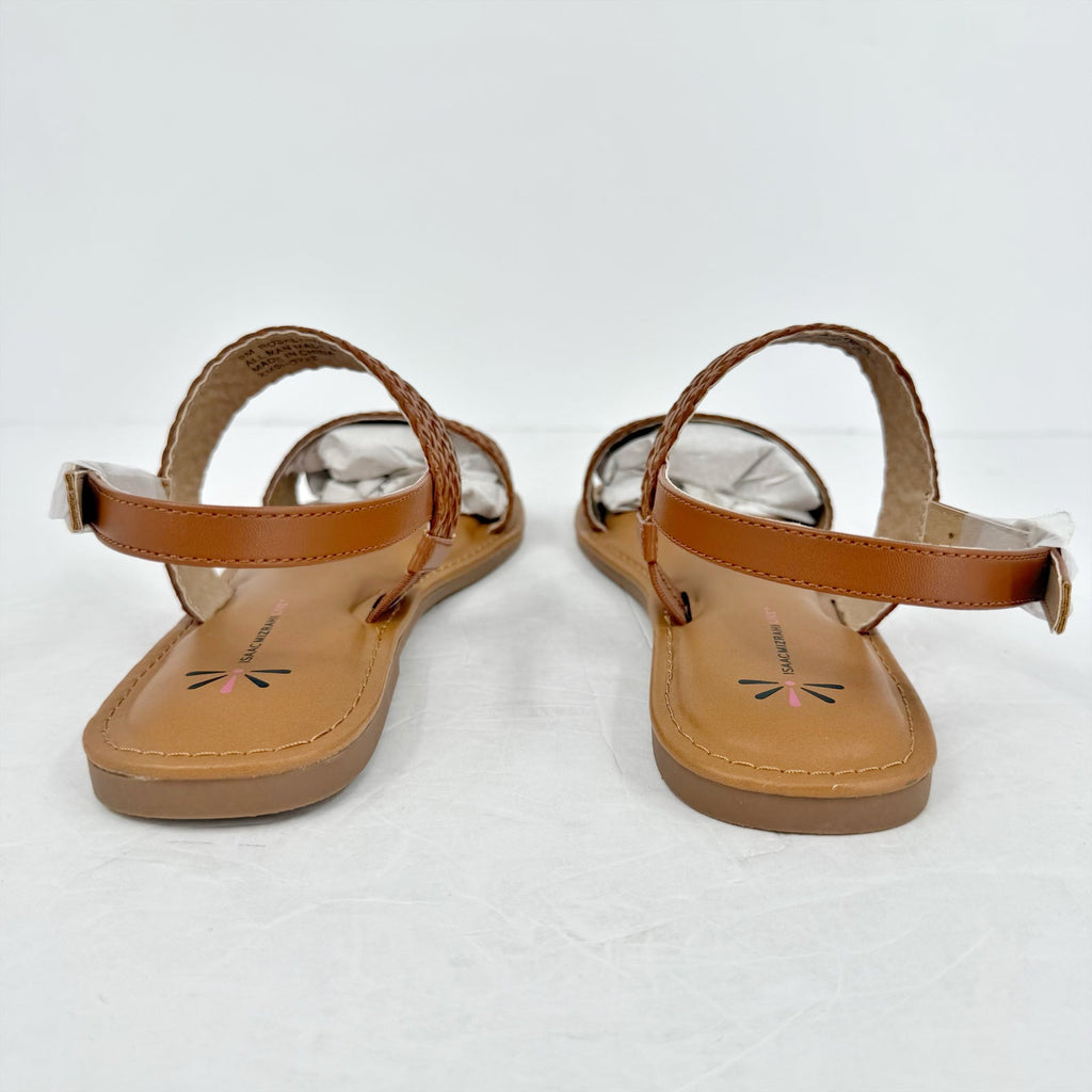 Isaac Mizrahi Live Womens Rosalyn Sandals Size 9 M EU 39 Brown Tan NIB