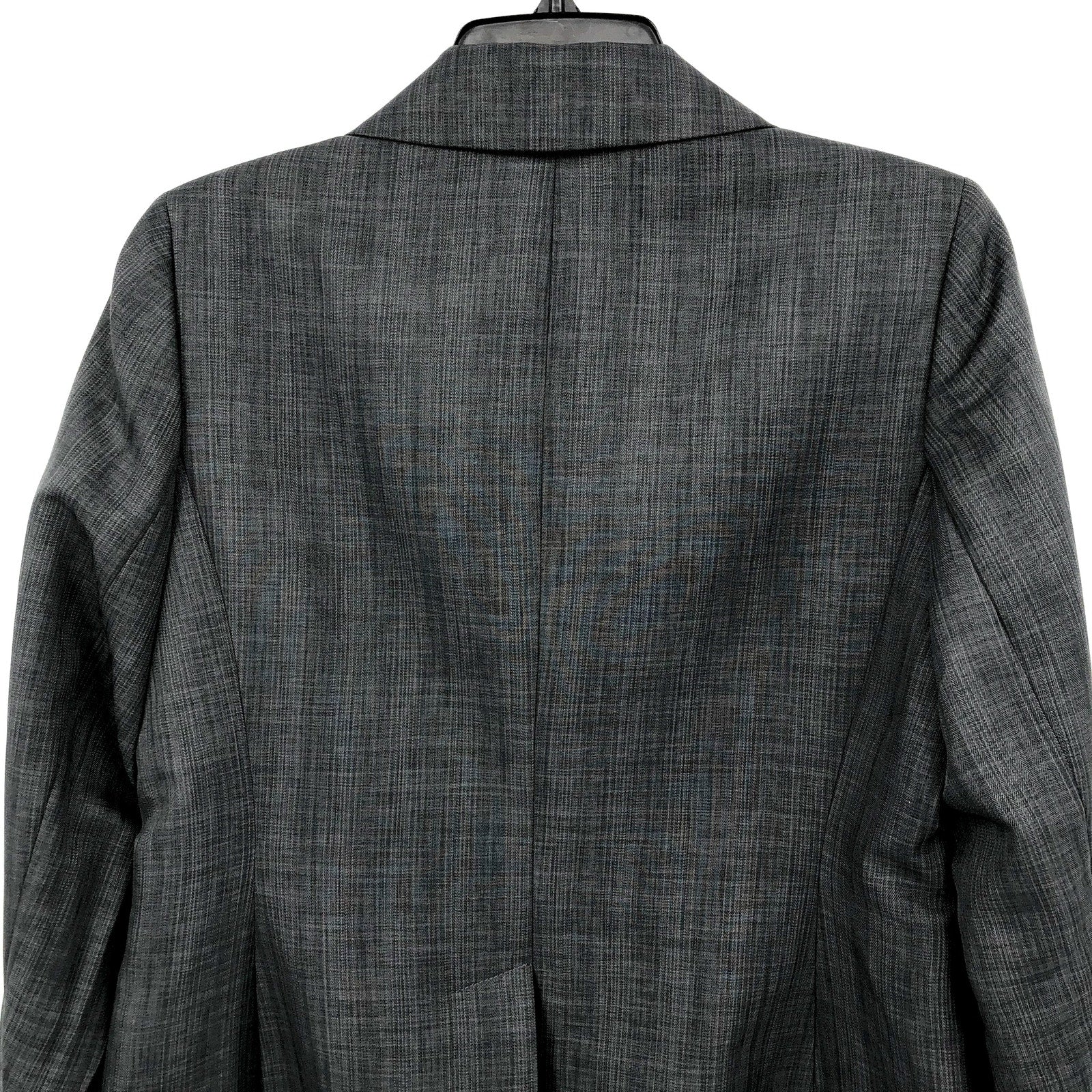 LE SUIT Women's Suit Jacket SIZE 6 Petite Grey Blazer NWOT