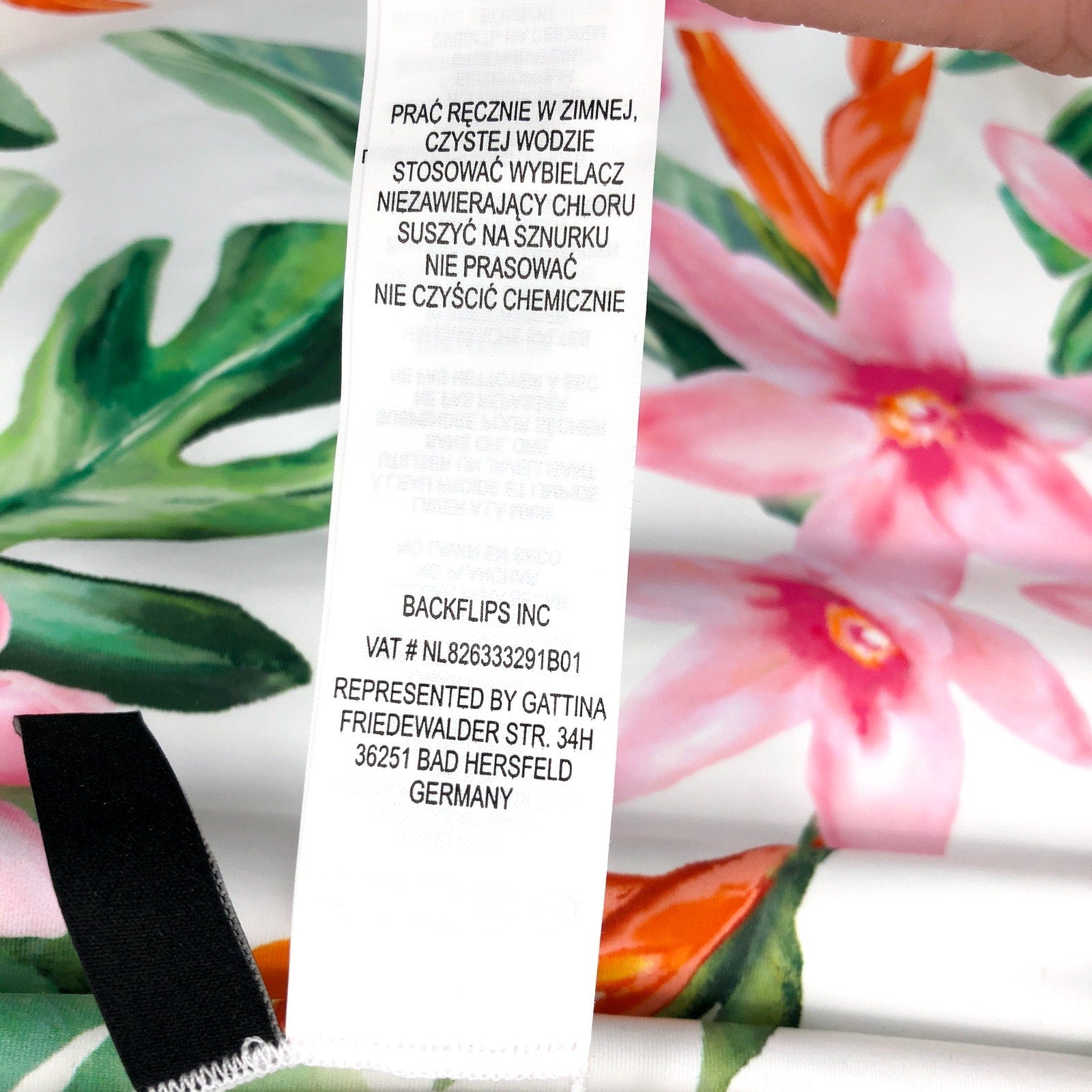 LAUREN RALPH LAUREN Plunge One Piece Swimsuit Size 12 White Tropical Floral NWT