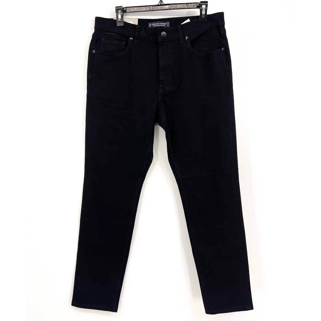 EVERLANE Uniform Men's Slim Jeans 34x32 Black 4-Way Stretch Organic Cotton NWT