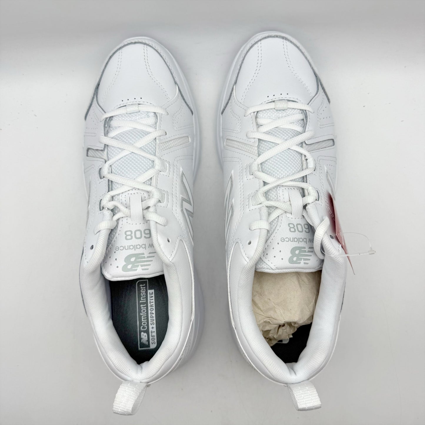 New Balance Mens 608v5 Training Sneakers US 11.5 M EU 45.5 White Athletic NIB