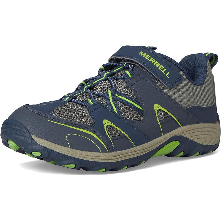 Merrell Kids Trail Chaser Jr. Sneakers US 13 M EU 31 Navy Green Athletic NIB