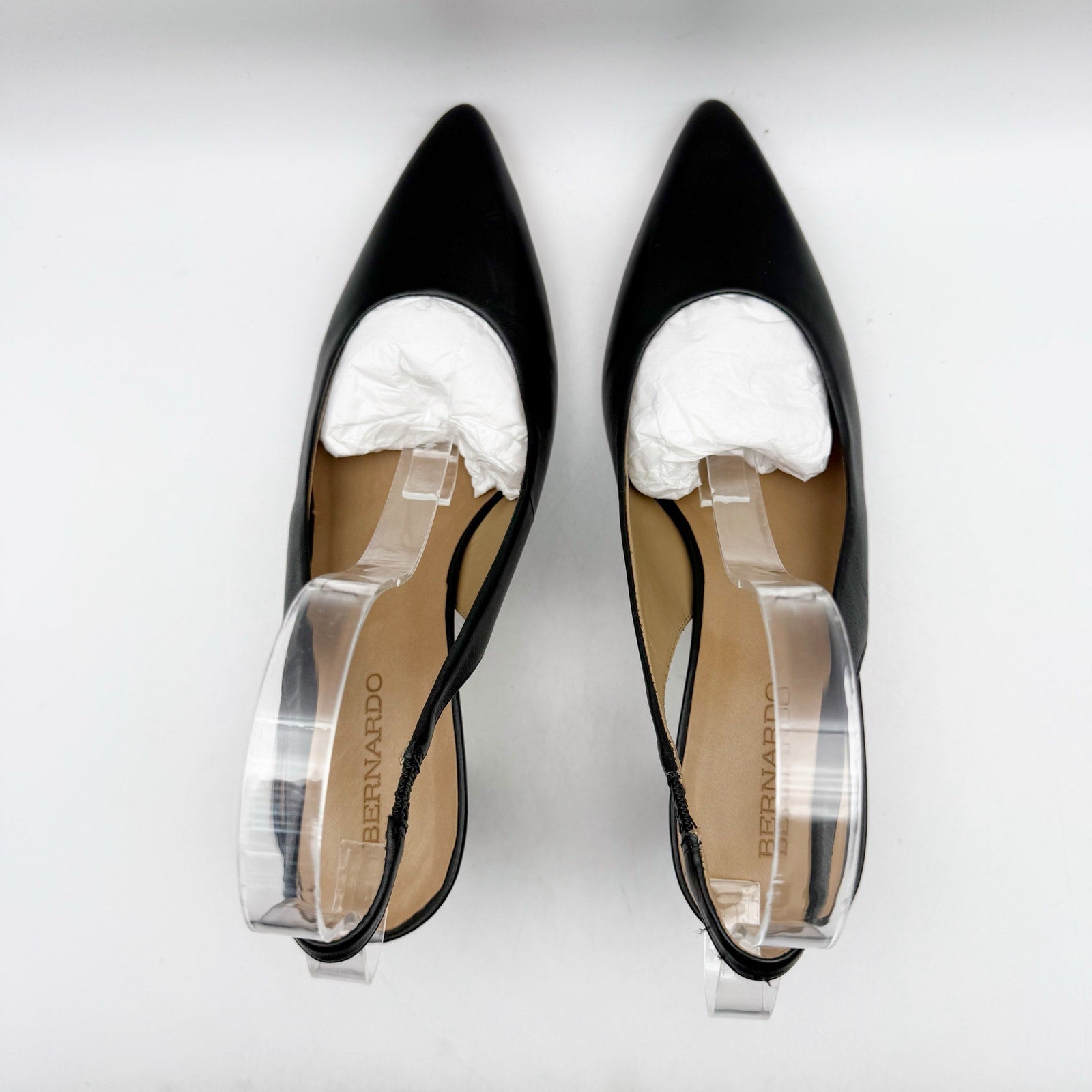 Bernardo Womens Felicity Heels US 11M EU 41 Leather Slingback Pump NIB