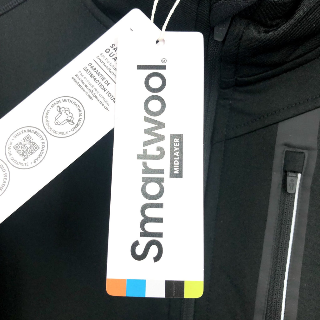SMARTOOL Men's Active Fleece 1/2 Zip Sweatshirt Large Black Long Sleeve NWT