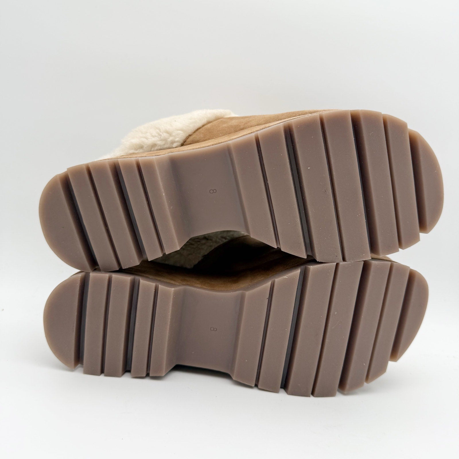 Steve Madden Womens Juney Clogs US 8 Chestnut Brown Vegan Suede Slip On NIB