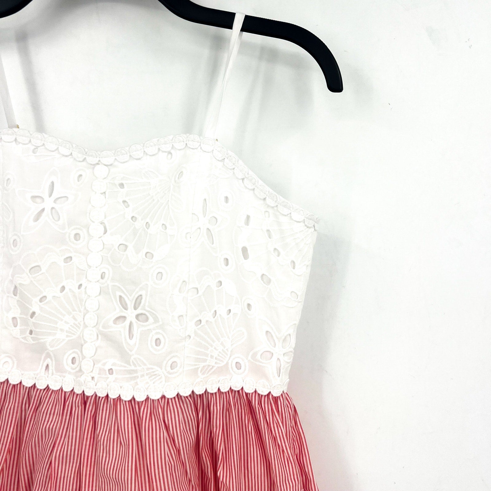 LILLY PULITZER Girls Mini Haylan Dress US 12 Red Pink White NWT