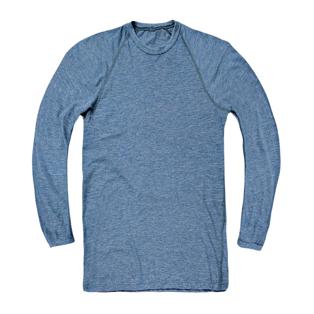 TYNDALE Men's FRC Layer 1 Long Sleeve T-Shirt Medium Heather Blue Crewneck NWT