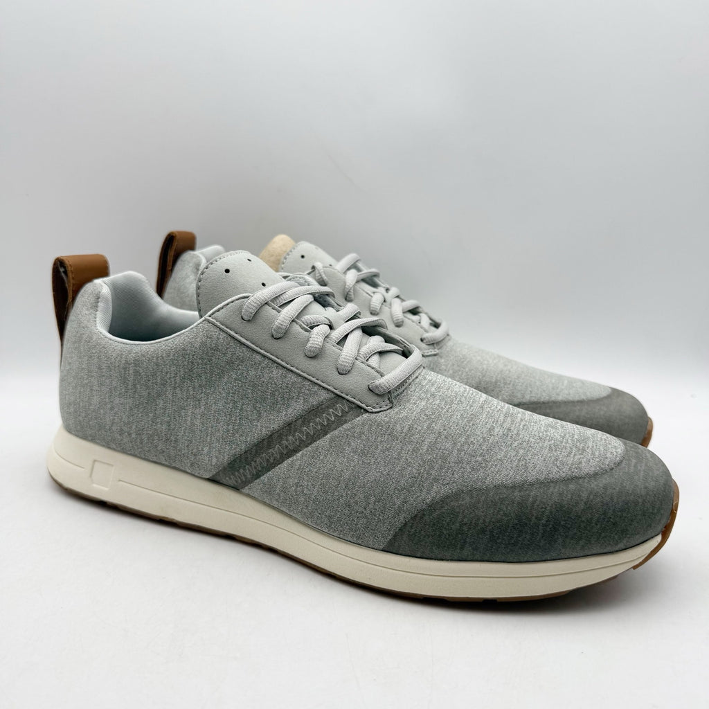 YORK Athletics Mens Henry Sweatshirt Casual Sneakers US 12 Gray Knit NIB