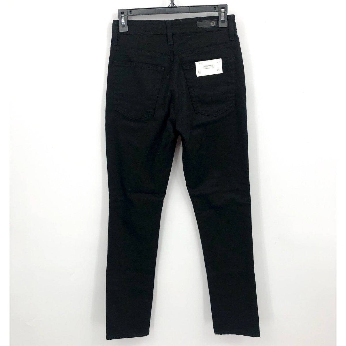 AG Adriano Goldschmied Womens Alexxis Vintage Slim Jeans Size 27 Black NWT