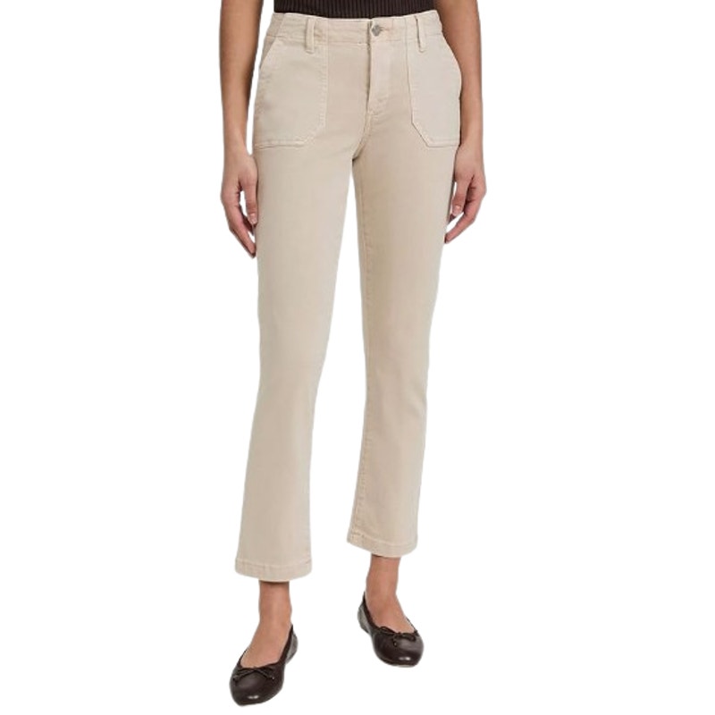 PAIGE Womens Mayslie Ankle Utility Pants Size 34 US 16 Tan Sand Twill NWT
